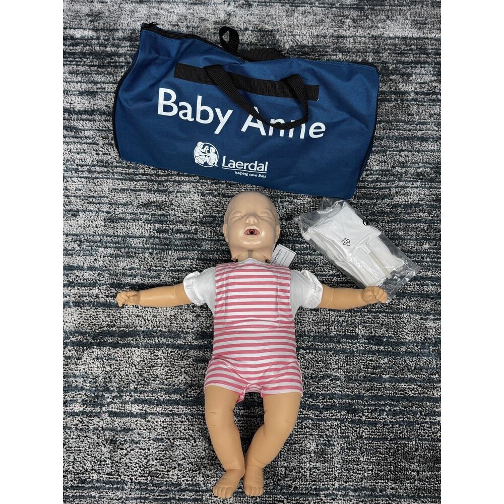 Laerdal Baby Anne Infant CPR Nursing Training Manikin,Carry Bag,Resuscitator,QTY